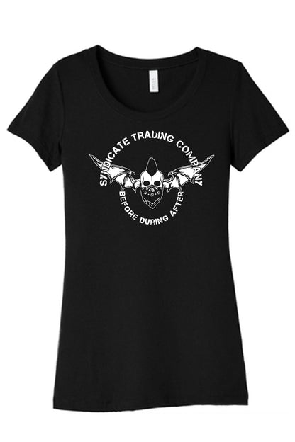 Spooky B.D.A Women's Black T-Shirt